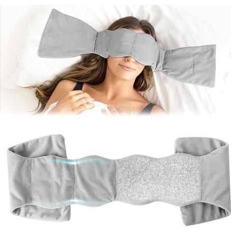 200g Masque de Sommeil Adulte Lesté pour Hommes et Femmes Cache Yeux Masque Yeux Nuit Contourné anti Lumière Avec Pression Douce Réutilisable et Lavable en Machine Parfait pour Les Voyages(violet)