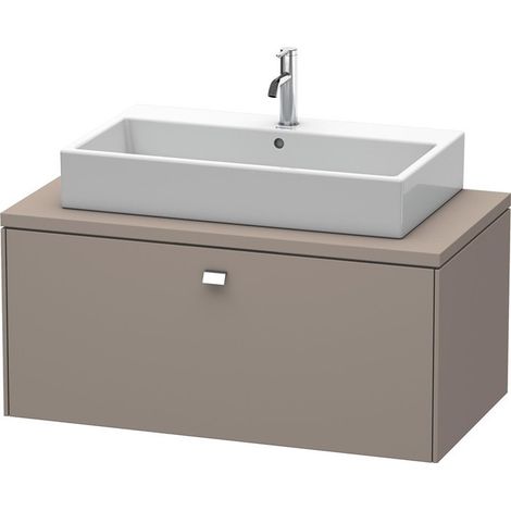 BRIOSO consolle bassa con maniglia cromata 442x1020x550mm basalto opaco