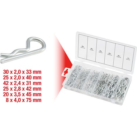 KS Tools Sortiment Federsplinte, 1,8x33 - 3,9x75, 150-tlg (1/5)
