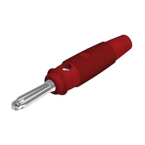 Hirschmann Test & Measurement BUELA 30 K Fiche banane mâle, droit Ø de la broche: 4 mm rouge 1 pc(s) (1/2)