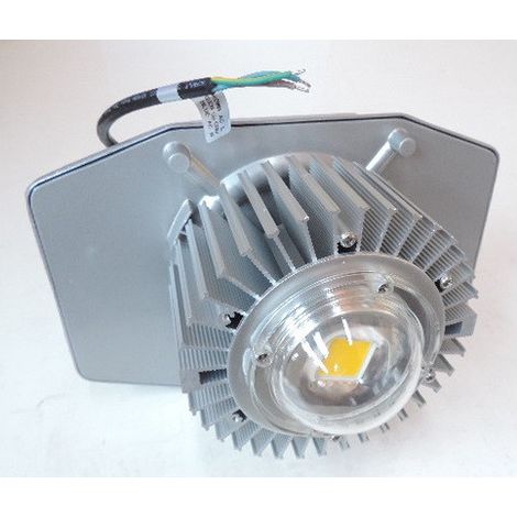 Suspension LED 80W COB blanc naturel 4000K 7670lm 230V Highbay 90° sans diffuseur special grande hauteur IP65 (1/3)