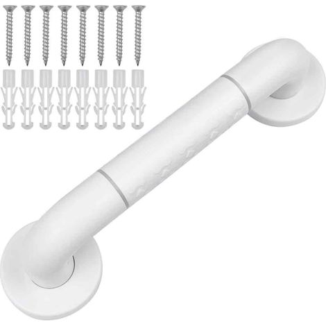 Barre D'appui - Acier Inoxydable - 30 Cm - Antidérapante - Avec Cercles Lumineux - Pour Toilettes Et Douche