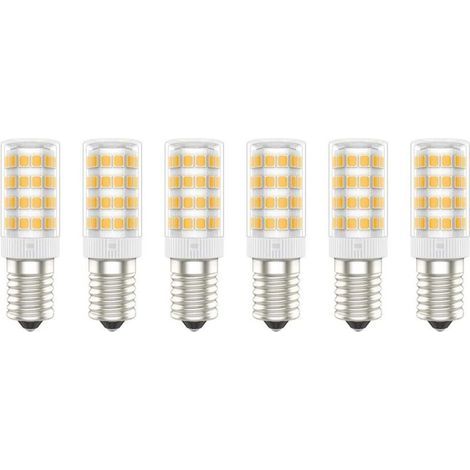 Ampoules LED E14, 5W (Équivalent à 50W), Blanc Chaud (3000K), AC220-240V, Sans Scintillement, Non Dimmable, 300 Lumens, IRC80, Pack de 6 - (Blanc Chaud, 5W) [Classe énergétique A+] (1/5)