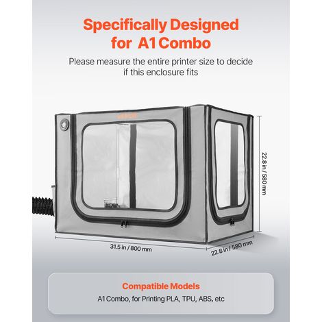Caisson pour Imprimante 3D avec Ventilation Enceinte Fermée pour (1/5)