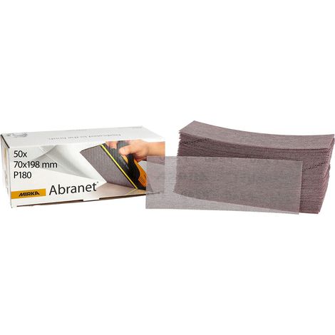 Mirka Abranet rete strisce abrasive 70x198 mm a strappo/grana P100 / 50 pz/per levigare legno, stucco, vernice, plastica / 5415005010 (1/5)