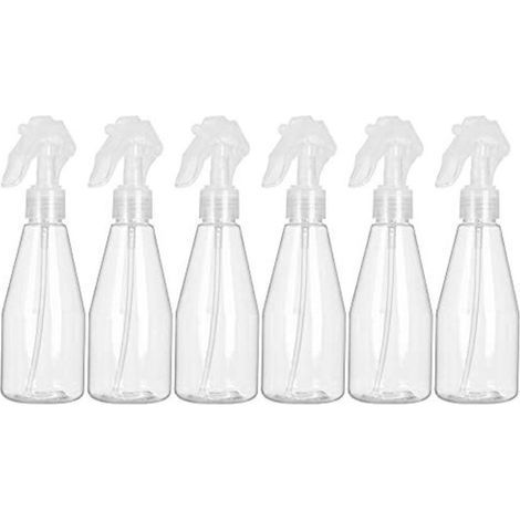 Flacon Spray Vide 200ml, Lot de 6 Vaporisateur Vide en plastique, Bouteille Pulverisateur Vide pour Désinfectant, Jardinage, Nettoyage- (1/5)