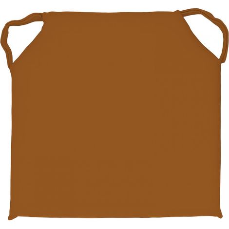 Dessus de chaise en coton lavé 40x40x4 cm SPIRIT bronze, par Soleil d'Ocre