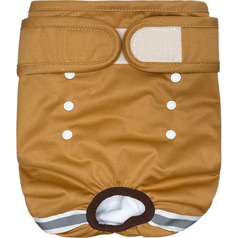 1 culotte menstruelle réutilisable pour chienne, ajustable avec bande auto-agrippante, ultra-absorbante, anti-fuites, pour chaleurs et incontinence (1/5)