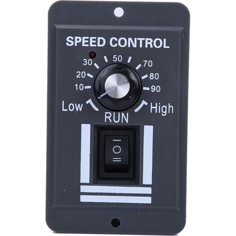 Controlador de velocidad para motores de CC de 12-60 V, 10 A, rotación en sentido antihorario, regulación precisa para aplicaciones industriales.