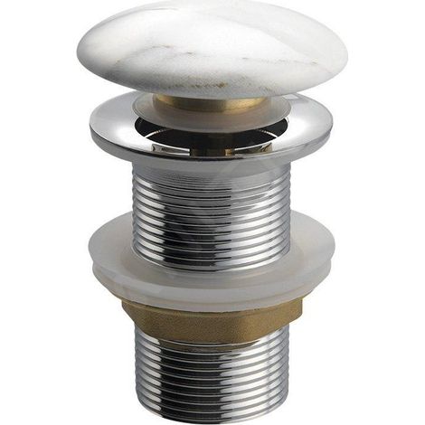 Sapho Dalma - Vidage de lavabo refermable Click-Clack 1 1/4, carrara MM717 (1/4)