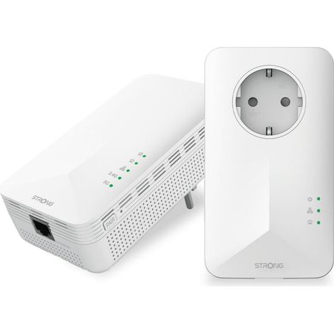 Strong POWERL1000DUOWIFIEUV2 Powerline Wi-Fi 1000 Mbit/s Ethernet LAN Bianco 2 pezzi (1/5)
