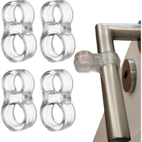 PA Transparenter Türstopper-Wandschutz (12 Stück), Türknauf-Geräuschunterdrückung, transparenter Silikon-Türstoßfänger, Türknauf-Wandschutz (1/4)