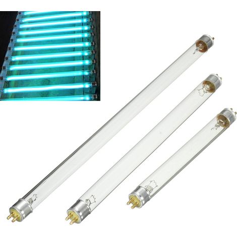 6W Uv Désinfecter Désinfection Lampe, Uv Tube Stérilisateur Ampoule, Lumière Désinfectante Ultraviolette, Tubes Fluorescents UV, Lampe Ultraviolette (6 Watts T5)