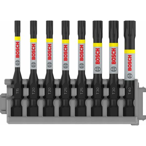 Bosch PRO Impact T Schrauberbit 55 mm Torx 8 tlg. ( 2608522329 ) T15 / T20 / T25 / T30 / T40 (1/5)