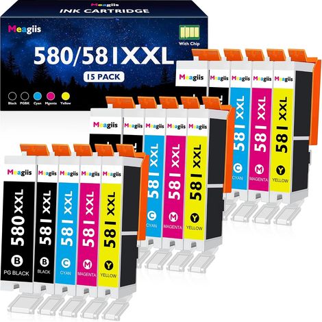 580XXL 581XXL Cartouche Compatible pour Canon 580 581 TS6151 TS6250 (1/5)