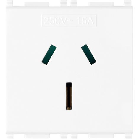 VIMAR - 14262 SICURY 2P+T 15A Prise australienne, blanche