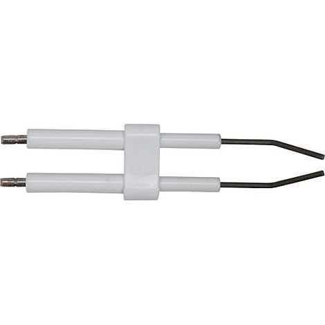 Electrode d allumage double 4 x 70 mm convient pour HBV 18/20/22, vis incluses M4x18, 1001650 remplace 4176 BG