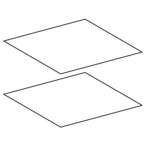 GE Set Antirutschmatten für Unterschrank für Waschtisch, Breite 120 cm (1/2)