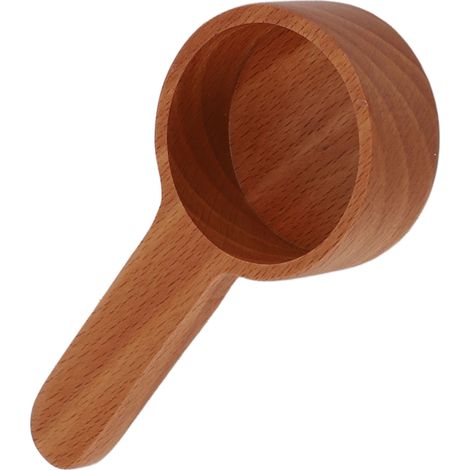 Cuillère doseuse café en bois massif multifonction précise durable pour maison cuisine accessoires courte couleur bois (1/5)