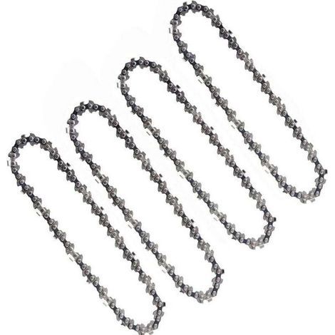 4 Pièces Chaînes De Tronçonneuse 6 Pouces 1/4 Pouces Compatibles Mini Tronçonneuses électriques Sans Fil 6 Pouces 37 maillons d'entraînement 15cm (1/5)