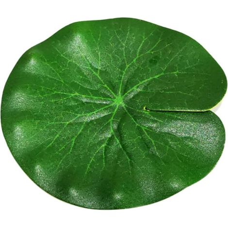 Feuilles de Lotus Artificielles Décorations Solides Lot de 8 en Eva Vertes Aspect Réaliste pour Étang et Bassin, Accessoires pour Décoration de Scène (1/5)
