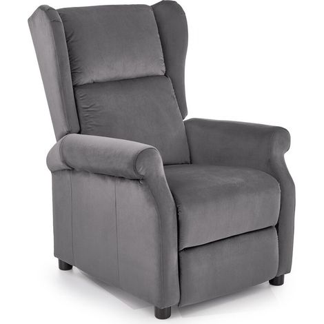 Sillón reclinable Houston 878, Gris, 83x75x92cm, Tapiz