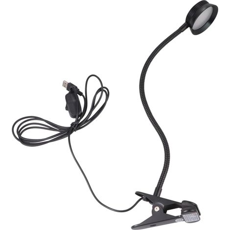 Angoily Lampe de Lecture à Pince LED Chevet USB Abat-jour (1/5)