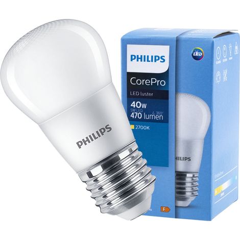 Lampadina LED E27 5W = 40W 470lm 2700K Caldo PHILIPS per pali da giardino (1/5)