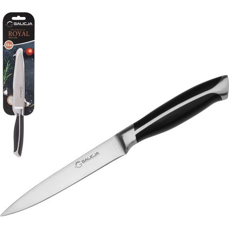 Cuchillo de cocina universal para cortar 12 cm ROYAL acero inoxidable negro (1/4)