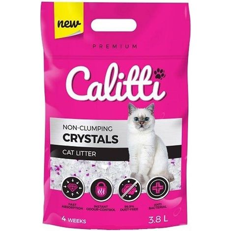 CALITTI Cristalli – Lettiera per gatti in silicone – 3,8 L (1/3)
