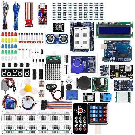 RFID-Kit für UNO R3 Mainboard-Entwicklungsboard, Programmier-Lernset zum Selbermachen von Elektronikmodulen mit Tags, Sensoren und EU-Stecker (1/5)