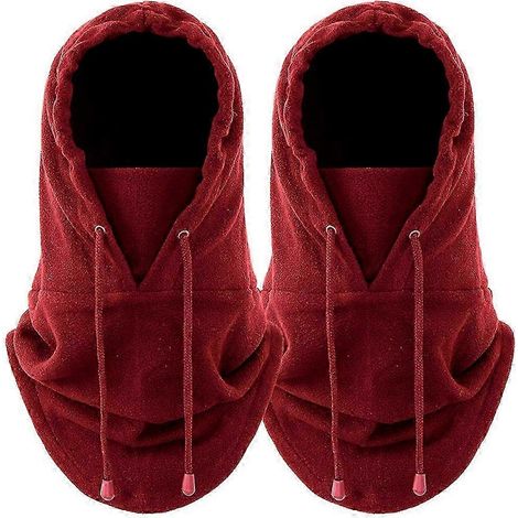 Cagoule Novawo Double Épaisseur Cagoule Coupe-Vent Chaude Masque de Moto Vélo Protection du Cou pour Hommes et Femmes-hh (1/5)