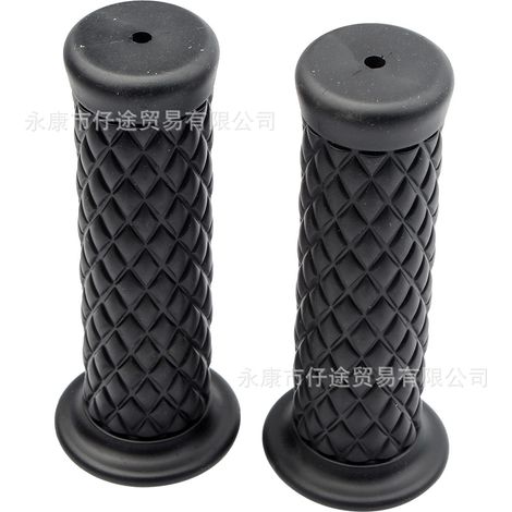 Harley-Davidson retro handlebar grips for off-road motorcycles, beach bikes, and street bikes Merbau throttle grips. (1/5)
