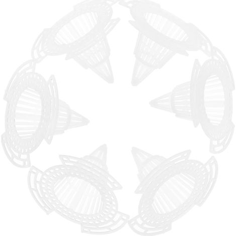 20 Pièces Tapis de Jardin en Maille Blanc pour Pots de Fleurs, Léger et Compact, Coussinets de Drainage pour Plantation en Extérieur et Intérieur