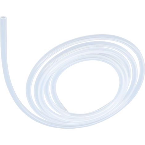 Tuyau en silicone transparent - Taille : 3 mm x 6 mm - Longueur : 4 m - Épaisseur : 1,5 mm - Tuyau flexible pour tuyaux d'air et d'eau (1/5)