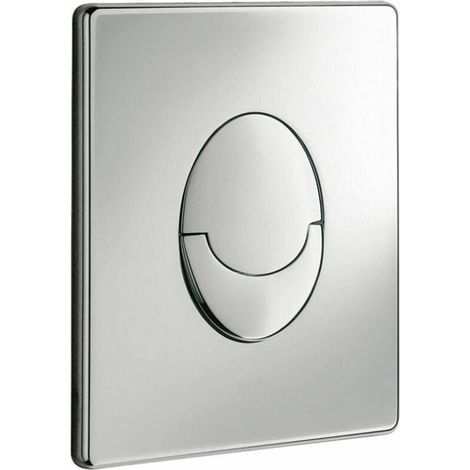 Compatible avec GROHE Skate Air - Couvercle (économie d'eau, fonctionnement à 2 volumes avec démarrage et arrêt, surface durable) / 38505000 Argent (1/4)