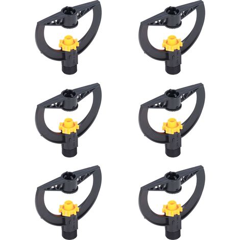 Lot de 6 buses d'arrosage G3/4 mâle en plastique noir pour serre agricole (1/5)