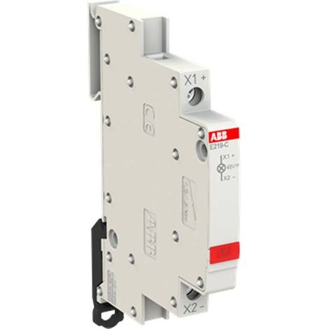 Lámpara modular monofásica roja 12-48V CA/CC E219-C48 2CCA703421R0001