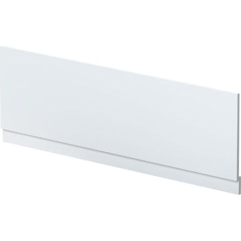 Nuie Satin White 1700mm Bath Front Panel with Plinth - MOF177