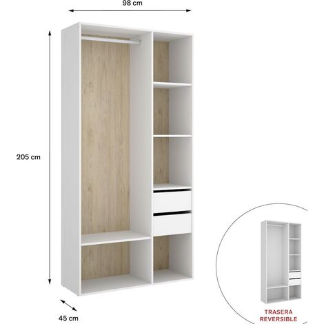SUIT Armario Vestidor blanco natural (1/5)