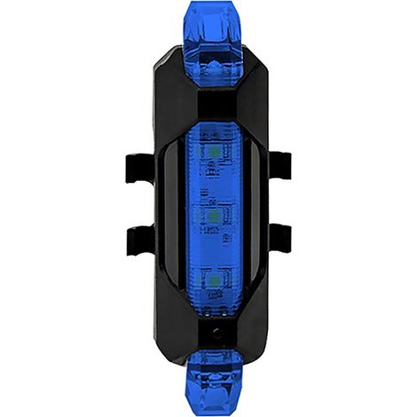 Wiederaufladbares LED-Fahrradrücklicht mit USB-Anschluss, 4 Leuchtmodi, integrierter 160-mAh-Akku (empfohlen).