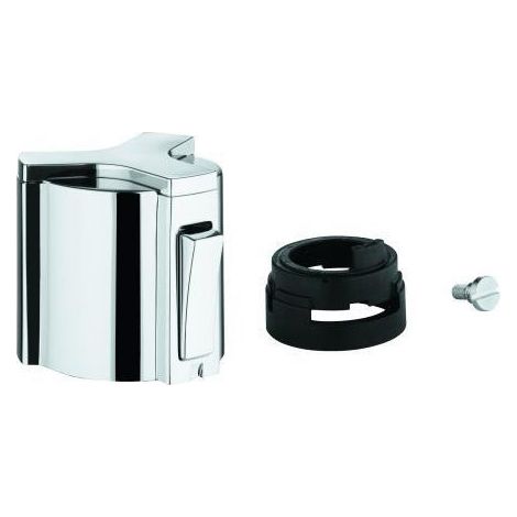 GROHE poignée de sélection de température 47786, Neotherm, pour mitigeurs thermostatiques de douche, poignée en métal, chrome, 47786000 (1/4)