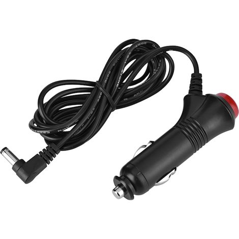 Câble de recharge pour voiture Tovbmup, 12 V, avec interrupteur, noir, 1,5 m (1/5)