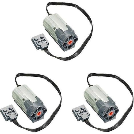 3X Moteur technique Bloc de construction Moteur M-Motor 8883 pour Power Functions Électriques Assemblés (1/4)