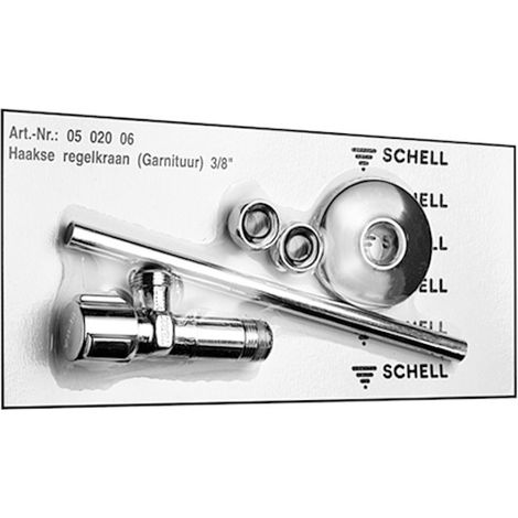 Eckventil-Set COMFORT, Kupferrohr 2xVerschr., ASAG, KIWA, 3/8Zoll chrom (1/2)