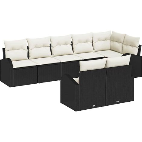 Maison Exclusive - Gartensofa-set 8 pcs Poly-Rattan
