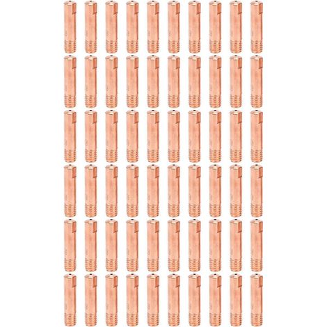 60 buses de contact en cuivre conducteur pour soudage MIG, accessoires de soudage 15AK x 0,9