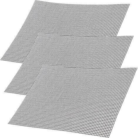 3 Pièces Grille Barbecue Decoupable, Tapis de Gril en Maille de Téflon 40 x33 cm, Réutilisable Tapis de Barbecue, Tapis de Barbecue pour Barbecue au Charbon de Bois, au Gaz, à la Cuisson (1/5)