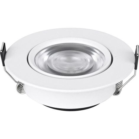 Spot LED Encastrable Ultra-Mince 105mm – Éclairage de Plafond Orientable Antireflet, Luminaire Intérieur Design Moderne, Angle Ajustable pour Salon, Chambre, Bureau, Compatible Ouverture 85-100mm (1/3)