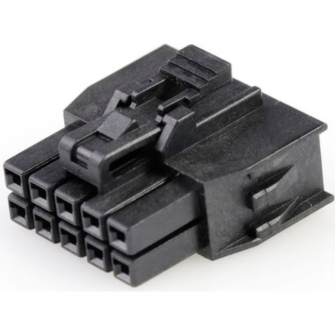 Molex Buchsengehäuse-Kabel Polzahl Gesamt 10 Rastermaß: 2.5 mm 1053081210 1 St. Bag